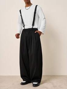 TOKVUE Men's Fashion Versatile Commuter Overalls - Black - View 7