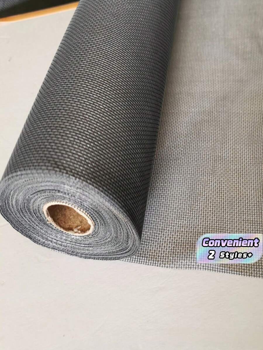 Malla gris para ventanas con alta transmitancia de luz, malla invisible contra insectos adecuada para balcón y jardín, se puede cortar libremente DIY - A - Ver 1