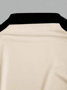 Sweetra Spring/Summer New Solid Color Stand Collar T-Shirt, Minimalist Versatile, Suitable For Commute And Daily Wear - Multicolor - View 4
