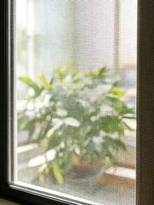 Malla gris para ventanas con alta transmitancia de luz, malla invisible contra insectos adecuada para balcón y jardín, se puede cortar libremente DIY - A - Ver 10