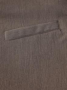 SHEIN Tall CURVE Plus Size Asymmetrical Waist Loose Fit Fashion Suit Pants For Commute And Office - Coffee Brown - View 3