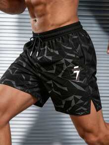 Gym Rark Pantalones cortos deportivos casuales y versátiles para hombres, para uso diario y viajes, con bolsillos - Negro - Ver 5