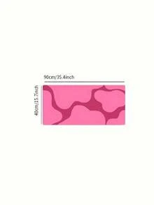1PC Extra Large Non Slip Rubber Base Washable Polyester Pink Gaming Office Mouse Pad Desk Mat For Computer Keyboard Laptop Home Remote Work Desk Accessory - multicolor - View 8