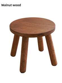 1PC Wood Medieval MultiFunctional ShoeStool StepStool FlowerPotHolder RoundSideTable SpaceSaving EasyClean Rustic NaturalColor PlantStand Indoor LivingRoom Balcony Office Study Christmas NewYear Gift MustHave - Multicolor - View 14
