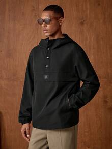 HIMLAND Men's Casual Versatile Hooded Jacket, Spring/Autumn - Black - View 9