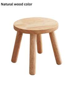 1PC Wood Medieval MultiFunctional ShoeStool StepStool FlowerPotHolder RoundSideTable SpaceSaving EasyClean Rustic NaturalColor PlantStand Indoor LivingRoom Balcony Office Study Christmas NewYear Gift MustHave - Multicolor - View 13