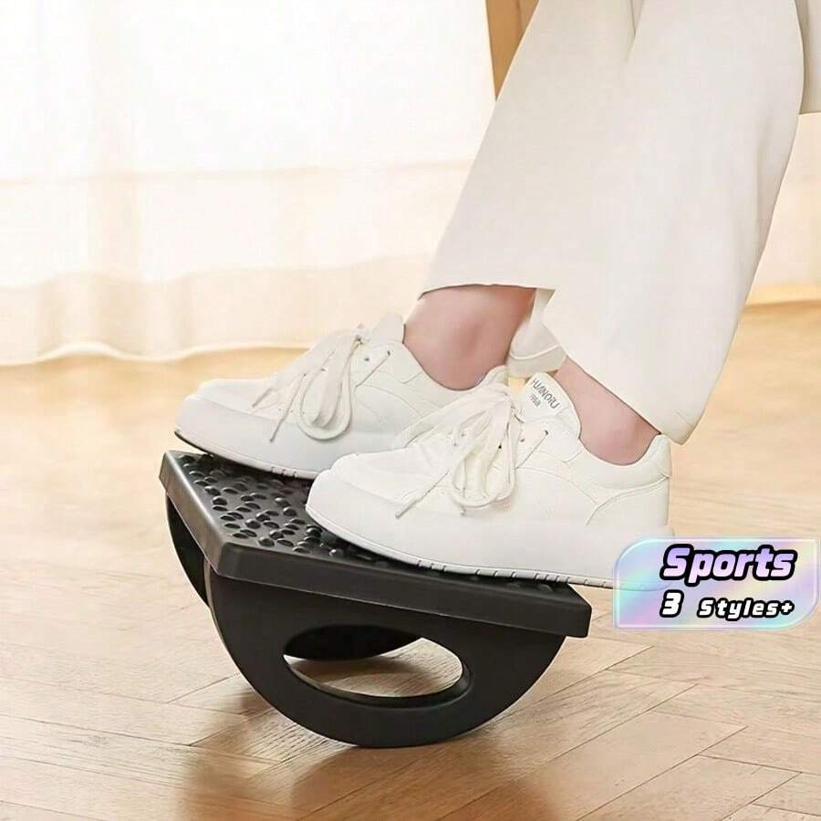 1pc Under Desk Footrest, Extra Large Office DeskFootrest, Rocking Chair Style Footstool, RockingBalance Board, Ergonomic Design, Posture Support,Suitable For Office, Home And Camping 32.5*25*13cm - multicolor - View 1