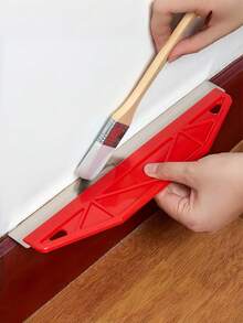 Duty Metal Plastic Paint Shield, Wall Painting Edger Tool With Handle & Edge Design, Yellow Paint Guard For Precise Edge Trimming & Wallpaper Cutting, Home & Commercial Use - multicolor - View 6