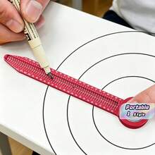 Woodworking Scribe Gauge, Carpentry Drawing Compass Circular Drawing Tool Hole Ruler, High Precision Woodworking Scribe Gauges, Marking Measurement Tool - multicolor - View 1