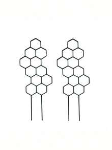 Honeycomb Plant Climbing Trainer 14.96x5.91 Inches Vine Flower Support Frame Space Saving Indoor Outdoor Gardening Trellis For Potted Plants - multicolor - View 8