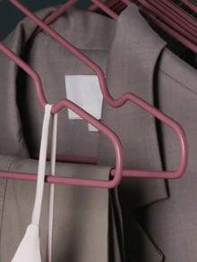 10/20 Piece Set, Non-Slip Metal Hangers, Adult Clothing Track, Nordic Style Hangers - Pink - View 6