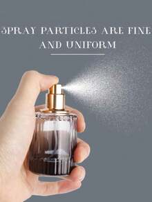 1 50ml/30ml Large Capacity Convenient Perfume Spray Bottle High-End Cosmetics Subpackage Bottle Vertical Stripe Spiral Mouth Perfume Empty Bottle - Multicolor - View 4