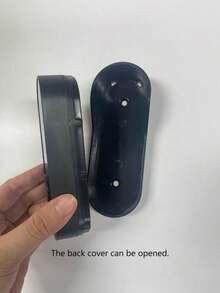 Smart Wireless Doorbell, Video Doorbell Camera, Suitable For Home Security, Features Night Vision, Chime, Rechargeable, APP Control - Black - View 5