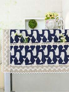 SHEIN 1pc Dust Covers Refrigerator Cover Washing Machine Towel Dustproof Refrigerator Cloth Fridge Protection Cover With Storage Bag,Mother's Day Gift,Bedroom Decor,Garden,Kitchen Decor,Summer,Beach,Travel Essentials,Room Decor,Squishy,Graduation - View 8