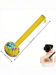 Handheld Wooden Body Massager Cane, Trigger Point Therapy Roller Stick, Sore Muscle Recovery & Tension Release Tool, Daily Fatigue Relief Aids, Home Spa Health Care - Multicolor - View 3