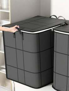 1/5Pcs Large Window Grid Moving Storage Bags – Heavy Duty Thickened Tote With Reinforced Handles, 3 Sizes For Clothes Bedding Packing, Durable Storage Solution For Moving, Dorm, Travel - Multicolor - View 6