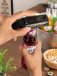 1pc Amusing Cap Gun Shaped Bottle Opener With Corkscrew - Multi-Functional Party Accessory For Effortless Beer Bottle Opening, Wine Cork Removal, And Fun Entertainment - Perfect For Home Bar, Party, And Wedding Favors, For Outdoor, Camping - Bottle opener - View 9