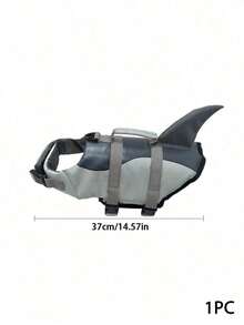 PETSIN 1PC Cute Shark Dog Life Jacket With Adjustable Straps & Quick Release Buckles, Pet Life Vest With Grab Handle & D-Ring, Dog Swimming Safety Vest For Boating Beach Pool, Dog Flotation Life Preserver For Small Medium Large Dogs - Multicolor - View 10