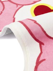 SHEIN X Care Bears 1件裝 LOGO裝飾地毯 - carenear-深粉 - 查看 5