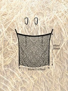 1 Hay Net, Suitable For Horses And Goats - Slow Feeder, Large Opening Design, Easy To Fill, Nylon Feeding Bag - Multicolor - View 9