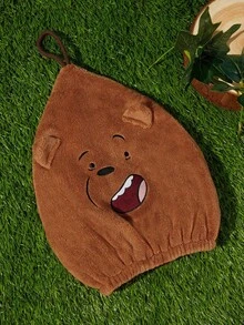 We Bare Bears X Joivida 1件可愛卡通快乾髮帶，附防滑彈性帶與掛繩，柔軟吸水快乾髮帽，適合日常護髮、洗澡、SPA、旅行，亦可作為週年或生日的獨特個性化禮物 - 彩色 - 查看 15