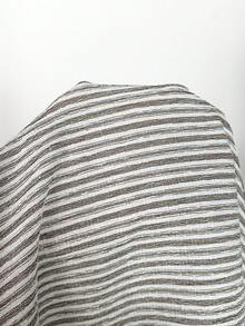 Lounesse 大尺碼條紋抽繩腰口袋休閒長褲，適合日常穿著 - 彩色 - 查看 5