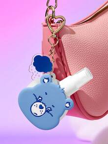 SHEIN X Care Bears 60ml/2oz 心形熊可補充噴霧瓶附吊飾鑰匙圈，便攜式酒精、香水與液體收納瓶，適合旅行與日常攜帶 - 藍色 - 查看 5