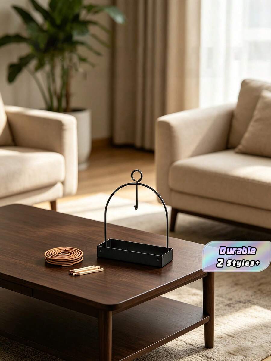 Metal Hanging Incense Holder Portable Mosquito Coil Sandalwood Stand Decorative Rack For Living Room Bedroom Outdoor Camping - Multicolor - View 1