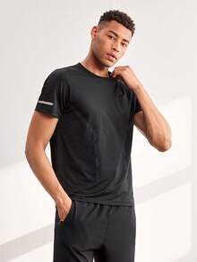 Driftmere Men's Summer Casual Outdoor Sports Running Workout Quick-Dry Top And Shorts Set Black - Black - View 4
