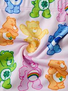 SHEIN X Care Bears 少女卡通印花蝴蝶結裝飾休閒日常四角內褲 - 白色 - 查看 7