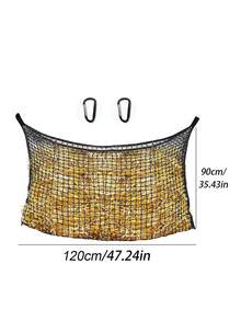 1 Hay Net, Suitable For Horses And Goats - Slow Feeder, Large Opening Design, Easy To Fill, Nylon Feeding Bag - Multicolor - View 10