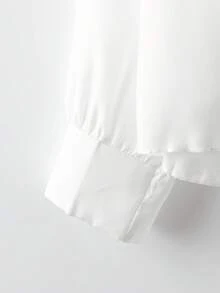 GlowEve CURVE 大尺碼女款純色休閒柔軟修身百搭日常穿著襯衫 度假居家服 黑色花卉白色 夏季 - 彩色 - 查看 5