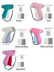 Mini Tag Gun For Clothing, Upgraded Anti-Jam Fine Needle Tagging Tool, Sturdy Plastic Body, Smooth Operation Quick Fabric Fastening Kit For Garment Labels, Suitable For Home DIY, Boutique, Store Arrangement & Holiday Merchandise Labeling Supplies - multicolor - View 5