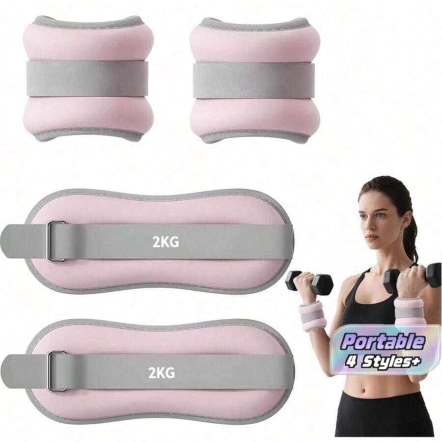 Strength Training Wrist & Ankle Weights - Rosa - View 1