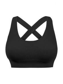 SHEIN Velisys Conjunto deportivo de yoga acanalado para mujer - Multicolor - Ver 7