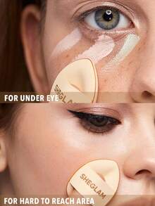 SHEGLAM Magic Finger 迷你美妝蛋 品牌美妝化妝品 適合女士與女孩 - 米色 - 查看 2