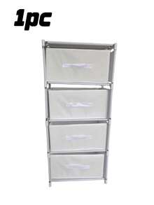 5-Layer White Plastic Drawer-Type Storage Cabinet, Large-Capacity Standalone Organizer, Multi-Tier Wardrobe Storage Box Suitable For Bedrooms, Clothing, Cosmetics, And Toys - Multicolor - View 7