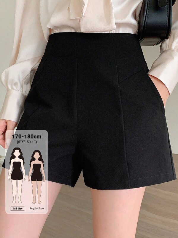 Dazy Tall Women's Solid Color Pocket Casual Versatile Daily Shorts