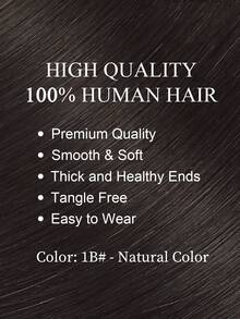 Micro Loop Human Hair Extensions Premium Virgin Remy Hair 1B# Natural Color Reusable Invisible Micro Link Bead Hair No Glue No Tape Design 50Pcs 14-22 Inch Anti Shedding Soft Texture Ideal For Full Head Makeover Holiday& Hairstyle For Girls & Women - S1B - View 2