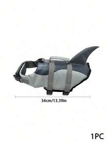 PETSIN 1PC Cute Shark Dog Life Jacket With Adjustable Straps & Quick Release Buckles, Pet Life Vest With Grab Handle & D-Ring, Dog Swimming Safety Vest For Boating Beach Pool, Dog Flotation Life Preserver For Small Medium Large Dogs - Multicolor - View 11