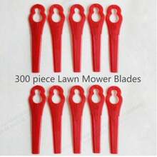 300/200/100/30/10PCS Plastic Lawn Mower Blades, Garden Grass Cutter Eater Plastic Cutting Blades, Keyhole Shapes,Garden Tools, Gardening Tools For Garden - red - View 11