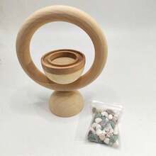 Haus Hana Crystal Gemstone Essential Oil Diffuser - Wooden Stand Reedless Aroma For Home, Healing Zen Decor & Spiritual Gift Idea - Multicolor - View 17