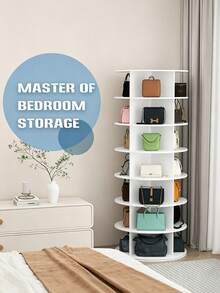 7-Story Rotating Shoe Rack, 360 ° Rotating Shoe Storage Tower, Vertical Carousel For Storing Shoes And Handbags - Multicolor - View 7