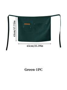 Waiter/Waitress Canvas Half Apron, Waterproof Oil-Proof, Restaurant Work Uniform, Kitchen Cooking Apron - Multicolor - View 16