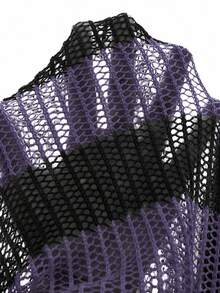STEELVANCE Men's Colorblock Casual Daily Wear Sweater - Violet Purple - View 4