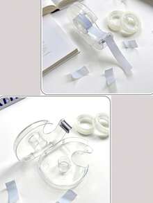 1 buah Dispenser Selotip Transparan Berbentuk Siput Berkualitas Tinggi, Alat Tulis Lucu untuk Penggunaan Kantor, Cocok untuk Kantor, Kreasi Kerajinan Tangan, Praktisi Seni, dan Bahan Scrapbooking Keluarga. - siput - View 9