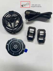 RGB 手機散熱器 - 便攜式 RGB 手機散熱風扇 | 磁吸式手機散熱器，擁有更大的散熱面積，適用於手機/平板電腦/iPad，輕巧便攜 - 彩色 - 查看 10