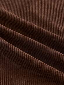 SWAVVY Men's Casual Versatile Solid Color Curved Leg Long Pants - Coffee Brown - View 7