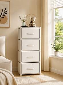 5-Layer White Plastic Drawer-Type Storage Cabinet, Large-Capacity Standalone Organizer, Multi-Tier Wardrobe Storage Box Suitable For Bedrooms, Clothing, Cosmetics, And Toys - Multicolor - View 2