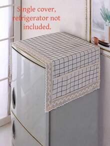 SHEIN 1pc Dust Covers Refrigerator Cover Washing Machine Towel Dustproof Refrigerator Cloth Fridge Protection Cover With Storage Bag,Mother's Day Gift,Bedroom Decor,Garden,Kitchen Decor,Summer,Beach,Travel Essentials,Room Decor,Squishy,Graduation - View 3